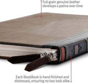 img 1 attached to 📚 BookBook V2 for MacBook - Vintage Leather Book Case/Sleeve with Interior Pocket for 13” MacBook Pro w/Thunderbolt 3 (USB-C) and 13” MacBook Air Retina, 13" Pro USB-C/ 13" Air Retina