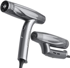 img 4 attached to 💨 NAISIT Foldable Salon Plasma Hair Dryer: Fast Drying in 2 Mins, 100,000 RPM, Constant Temperature Care, Auto Cleaning, Travel Size