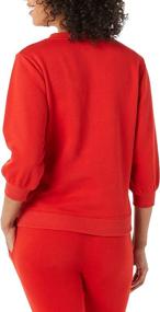img 3 attached to Stay cozy in style with Amazon Essentials Women's Fleece Sleeve Detail Crewneck Sweatshirt