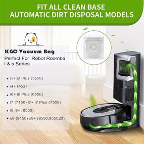 img 3 attached to 🛍️ KGC 6-Pack Eco-friendly Cardboard Bags for iRobot Roomba i7, i7+, i7 Plus (7550), i3+ (3550), i6+ (6550), i8+ (8550), s9, s9+ (9550), i & s Series with Automatic Dirt Disposal - Recyclable Vacuum Bags