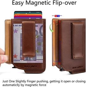 img 1 attached to Bigant Aluminium Leather Blocking Wallet: Sleek Design with Enhanced RFID Protection