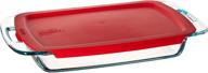 универсальная и удобная прямоугольная выпечка pyrex easy grab емкостью 3 кварты для повседневных потребностей в выпечке. логотип