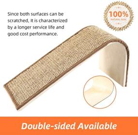 img 2 attached to 🐱 Lahas Cat Scratching Pad and Ramp - Natural Sisal, Wooden Structure - Interactive Cat Toy for Floor Scratching