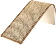 🐱 lahas cat scratching pad and ramp - natural sisal, wooden structure - interactive cat toy for floor scratching logo