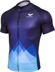 img 4 attached to nine bull Men's Cycling Bike Jersey | Short Sleeve Moisture Wicking Shirt with 3 Rear Pockets | Breathable & Quick Dry Biking Jersey