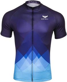 img 3 attached to nine bull Men's Cycling Bike Jersey | Short Sleeve Moisture Wicking Shirt with 3 Rear Pockets | Breathable & Quick Dry Biking Jersey