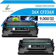 🖨️ true image compatible toner cartridge replacement for hp 26x cf226x 26a cf226a - high yield (black, 2-pack) for pro m402 & m426 printers logo