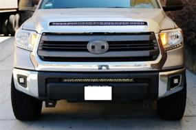 img 1 attached to iJDMTOY Lower Grille Mount 30-Inch LED Light Bar Compatible With 2014-up Toyota Tundra – High Power CREE LEDs, Bumper Opening Mount, On/Off Switch Wiring