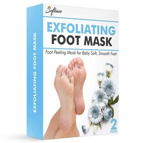 img 4 attached to 👣 Foot Peel Mask 2 Pairs - Antioxidant Rich Formula for Softer, Smoother Feet in a Week - Remove Calluses & Dead Skin, Exfoliate Rough Feet - Baby Foot Peel Included