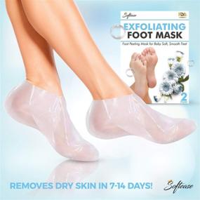 img 2 attached to 👣 Foot Peel Mask 2 Pairs - Antioxidant Rich Formula for Softer, Smoother Feet in a Week - Remove Calluses & Dead Skin, Exfoliate Rough Feet - Baby Foot Peel Included