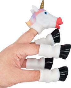 img 3 attached to AQKILO Unicorn Finger Puppet Novelty