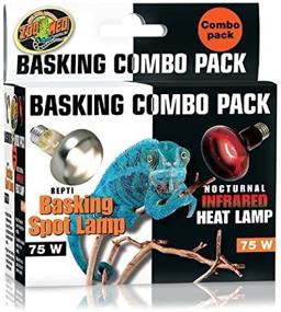 img 1 attached to Zoo Med Basking Bulb Combo Pack (75 Watts) - Day and Night Heat Lamps