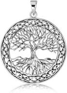 🌳 celtic tree of life earth root pendant - premium solid 925 sterling silver by withlovesilver logo