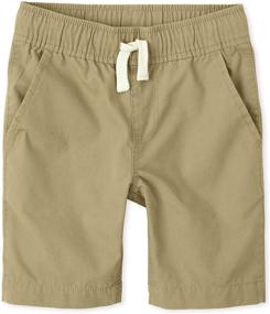 img 4 attached to 👕 Childrens Place Solid Jogger Shorts: Stylish Boys' Clothing for Active Days