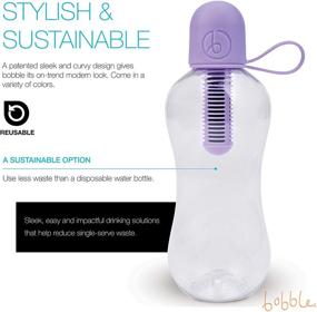 img 3 attached to Bobble Classic Water Bottle: 18.5 oz Capacity in Lavender - Stay Hydrated in Style