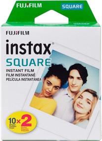 img 4 attached to 📸 Фотопленка Fujifilm Instax Square Twin Pack - 20 кадров: Захватывайте воспоминания высокого качества.