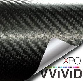 img 1 attached to Преобразуйте свой автомобиль с рулоном виниловой пленки VViViD XPO Black Carbon Fiber | Технология с высвобождением воздуха | Размер 1,5 фута х 5 футов