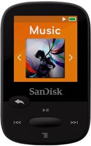 img 4 attached to 🎧 Черный мп3-плеер SanDisk Clip Sport - 4 ГБ с ЖК-экраном, слотом для карты MicroSDHC (Модель: SDMX24-004G-G46K)