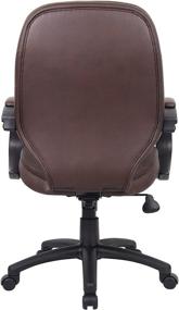 img 3 attached to 🪑 Enhanced SEO: Boss Office Products LeatherPlus Executive Chair in Rich Bomber Brown