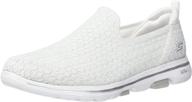 skechers womens go walk brave women's shoes and athletic logo