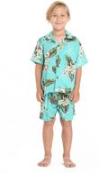 hawaiian shirt shorts cabana turquoise logo