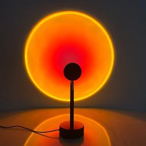 img 3 attached to Avky Sunset Lamp: 180° Rotation Rainbow Projection for Stunning Photography & Tiktok-worthy Selfies, Perfect Night Light Projector for Home Party & Living Room Ambiance