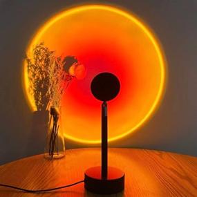 img 4 attached to Avky Sunset Lamp: 180° Rotation Rainbow Projection for Stunning Photography & Tiktok-worthy Selfies, Perfect Night Light Projector for Home Party & Living Room Ambiance