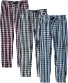 img 4 attached to MoFiz Men's Sleep & Lounge Pajama Bottoms: Premium Loungewear for Comfy Slumber