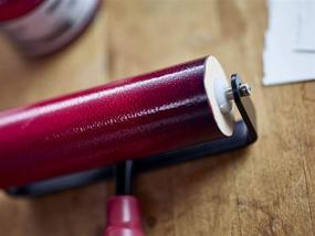 img 1 attached to 🖌️ Speedball Deluxe Soft Rubber Brayer - 4-Inch Width: A Must-Have Tool for Printmaking and Mixed Media Art