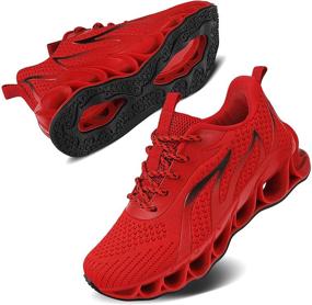 img 4 attached to High-Quality APRILSPRING Tennis Sneakers for Boys' School Running Shoes