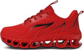 img 1 attached to High-Quality APRILSPRING Tennis Sneakers for Boys' School Running Shoes