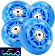 🛼 tobwolf 4 pack 70mm 82a light up inline skate wheels with abec-7 bearings – led roller skate wheels for kids & teens logo