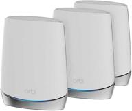 📶 netgear orbi rbk753s: high-performance whole home mesh wifi system 3-pack – router & 2 satellites (white) logo
