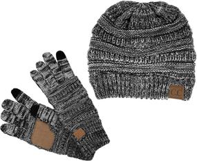 img 3 attached to 🧤 EGH2 N32 Beanie and Lined Gloves Set - Boys' Cold Weather Accessories