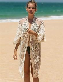 img 2 attached to 👙 Stylish Women's Beach Cardigan: Perfect Kimono for Swimsuit Cover-Ups in Summer