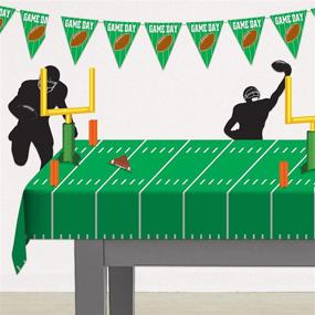 img 1 attached to 🏈 Beistle Game Day Goal Post Centerpieces - 2 Piece Football Decorations, 11" - Sports Party Supplies in Green/Yellow/Orange/Brown/White