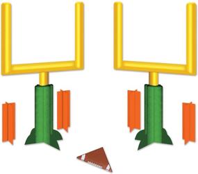 img 4 attached to 🏈 Beistle Game Day Goal Post Centerpieces - 2 Piece Football Decorations, 11" - Sports Party Supplies in Green/Yellow/Orange/Brown/White
