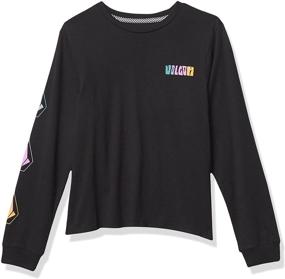 img 3 attached to Стильная футболка с длинными рукавами для девочек "Stoke Long Sleeve Tee" от Volcom