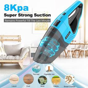 img 3 attached to 🧹 Stainless Rechargeable Cordless Handheld Vacuum