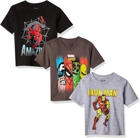 img 4 attached to 👕 Набор из 3 футболок Marvel для малышей-мальчиков супергероев