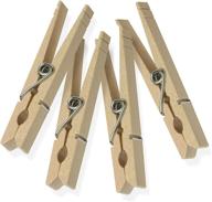 👕 honey-can-do dry-01376 wood clothespins with spring, 100-pack, 3.3-inches length, brown: high-quality clothespins for efficient laundry drying логотип