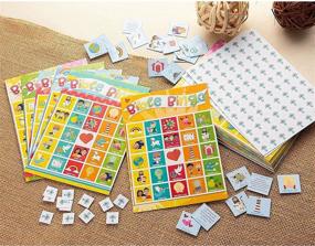 img 2 attached to 📚 Bible Bingo Game Pack - 36-Set Kids Biblical Education Christian Party Supplies Activity Kit, Multi-Player Scripture Verse Bingo for Sunday School, Classroom Games, Party Favors, and Giveaways
