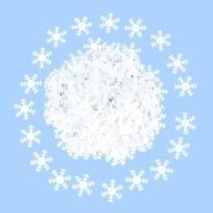 ❄️ 720 snowflakes confetti for winter party decorations - white snowflake confettis for home, office, wedding, birthday, christmas decor logo