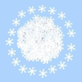 img 4 attached to ❄️ 720 Snowflakes Confetti for Winter Party Decorations - White Snowflake Confettis for Home, Office, Wedding, Birthday, Christmas Decor