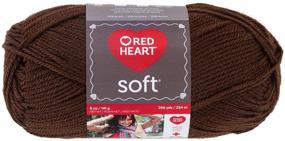 img 2 attached to RED HEART Soft Yarn in Chocolate: Luxuriously Plush Fiber for Cozy Crafts