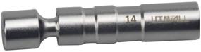 img 2 attached to 🔧 Универсальный инструмент для удаления свечей зажигания с карданным шарниром - магнитный, тонкостенный, 12-угольный, длина 95 мм.