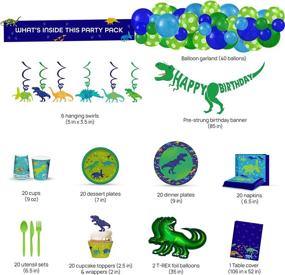 img 3 attached to 🦖 Мои греческие динозавры: набор для дня рождения - набор в стиле Тираннозавра (для 20 гостей)