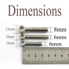 img 3 attached to Винтовые подъемные болты M6X30 мм из нержавеющей стали