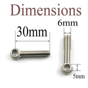 img 2 attached to M6X30Mm Screw Lifting Bolts Stainless