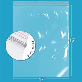 img 3 attached to 🛍️ Reusable Clear Plastic ZIPLOCK Bags for Packaging and Shipping Supplies